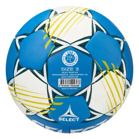 Мяч ганд. SELECT HB FORCE DB V25, 1622858205, Senior (р.3), EHF Appr,ПУ, гибр.сш., сине-белый за 8&nbsp;438.80 ₽ купить в Сочи