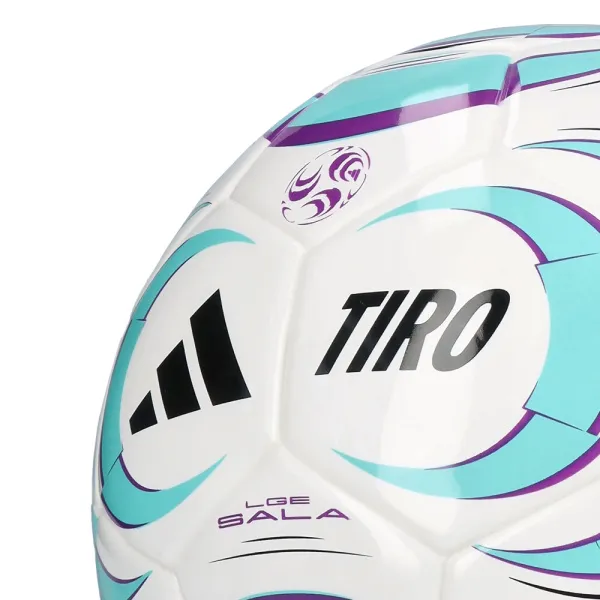 Мяч футзал. ADIDAS Tiro League Sala JW1526, р.4, FIFA Basic, 32 пан, ТПУ, термосш., бело-бирюз-фиол за 4&nbsp;833.10 ₽ в Сочи