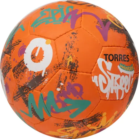 Мяч футб. TORRES Winter Street, F023285, р.5, 32 пан, рез, 4 подкл. слоя, руч. сшив,оранж-мультик. за 2&nbsp;713.20 ₽ купить в Сочи