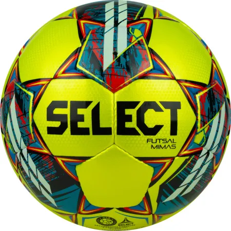 Мяч футзал. SELECT Futsal Mimas, 1053460550, р.4,FIFA Basic, 32 пан, гл.ПУ, руч.сш, жел-сине-красный за 6&nbsp;303.60 ₽ купить в Сочи