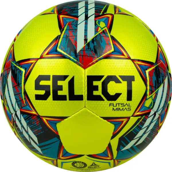 Мяч футзал. SELECT Futsal Mimas, 1053460550, р.4,FIFA Basic, 32 пан, гл.ПУ, руч.сш, жел-сине-красный за 6&nbsp;303.60 ₽ в Сочи