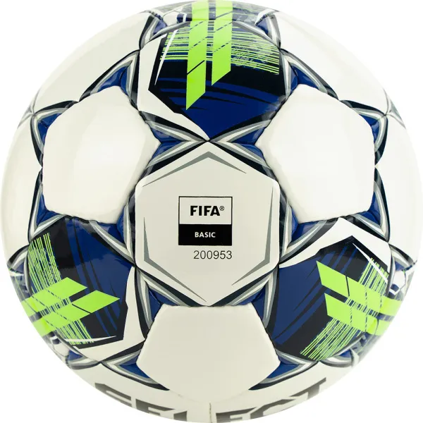 Мяч футзал. SELECT Futsal Master Shiny V22, 1043460004, р.4, Basic,32п, гл.ПУ, руч.сш,бел-син-зел за 7&nbsp;539.50 ₽ в Сочи