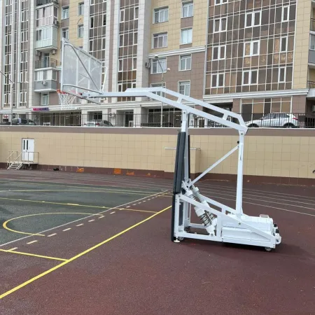 Баскетбольная стойка мобильная складная на пружинах вынос 2,25 м c противовесом ZAVODSPORTA за 530&nbsp;660 ₽ купить в Сочи